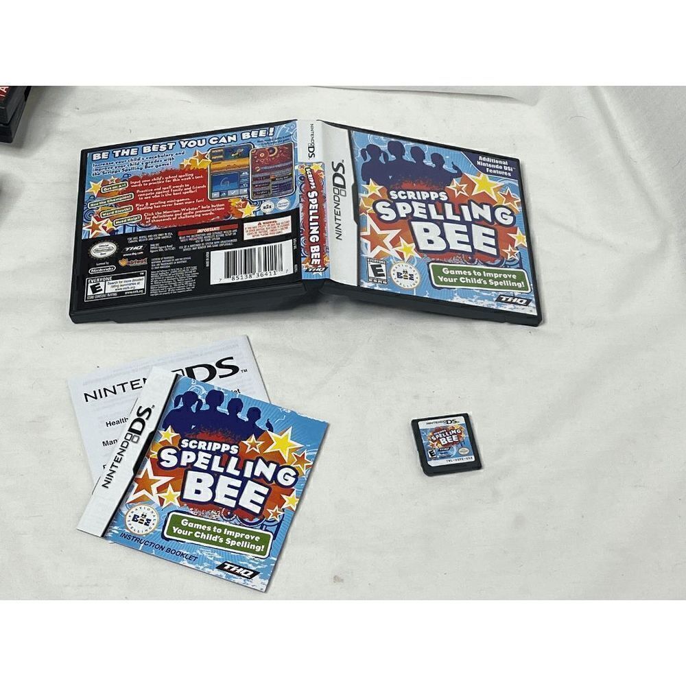 Scripps Spelling Bee (Nintendo DS) Lite DSi XL 3DS 2DS Complete Game Tested